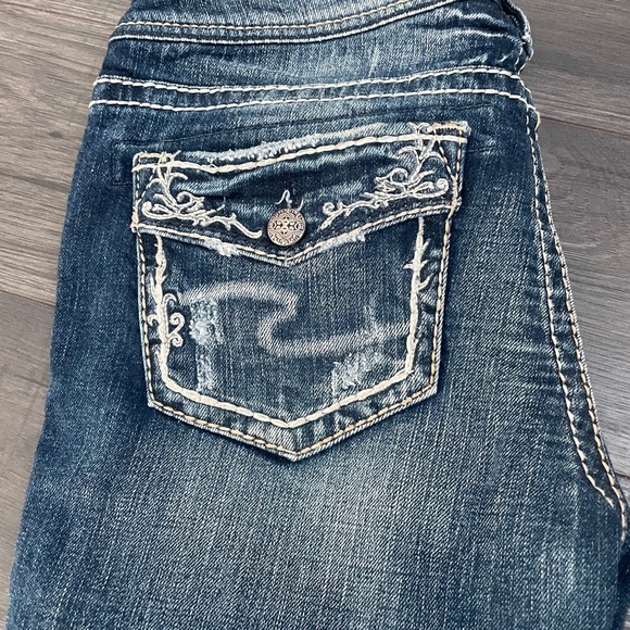 Distressed Silver Brand Aiko cropped jeans - Picture 3 of 4